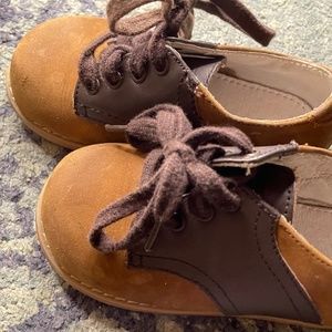 Willits Oxford Shoes baby Saddle Brown Lace Up Size 7